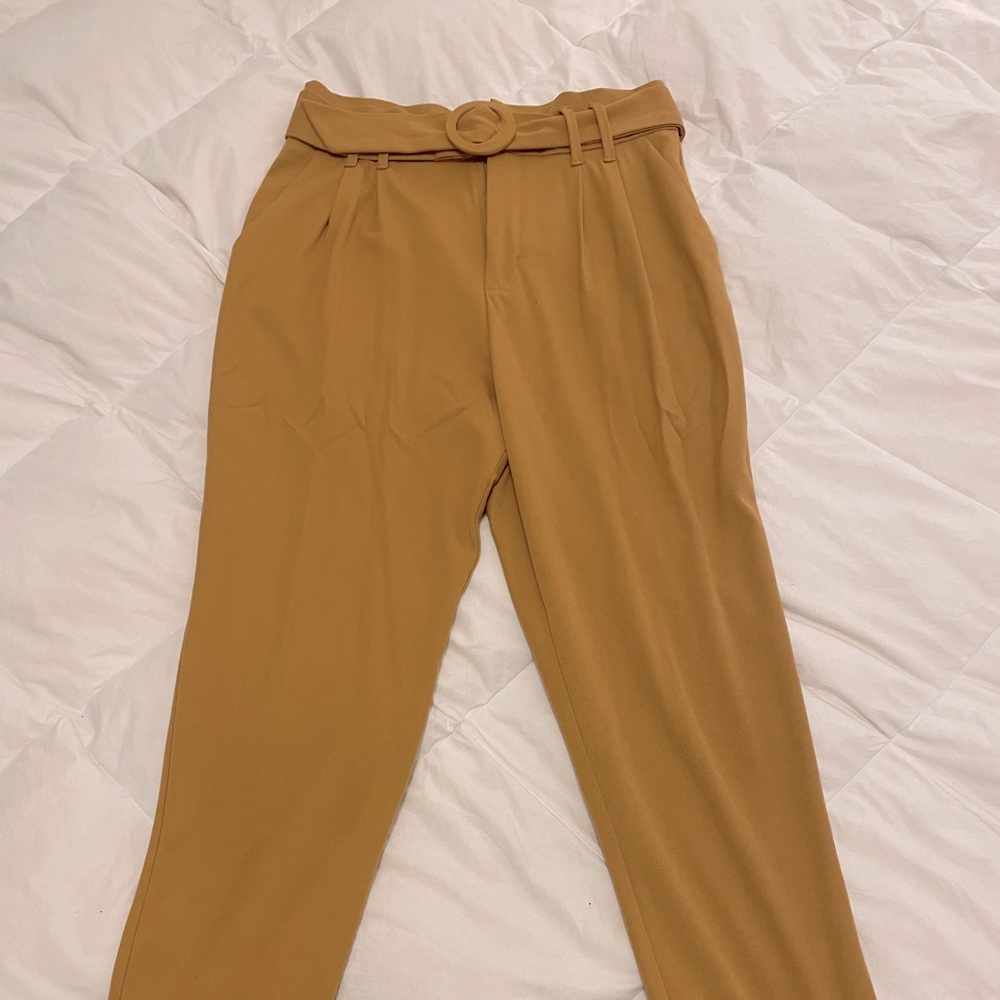 Tie waist trousers
